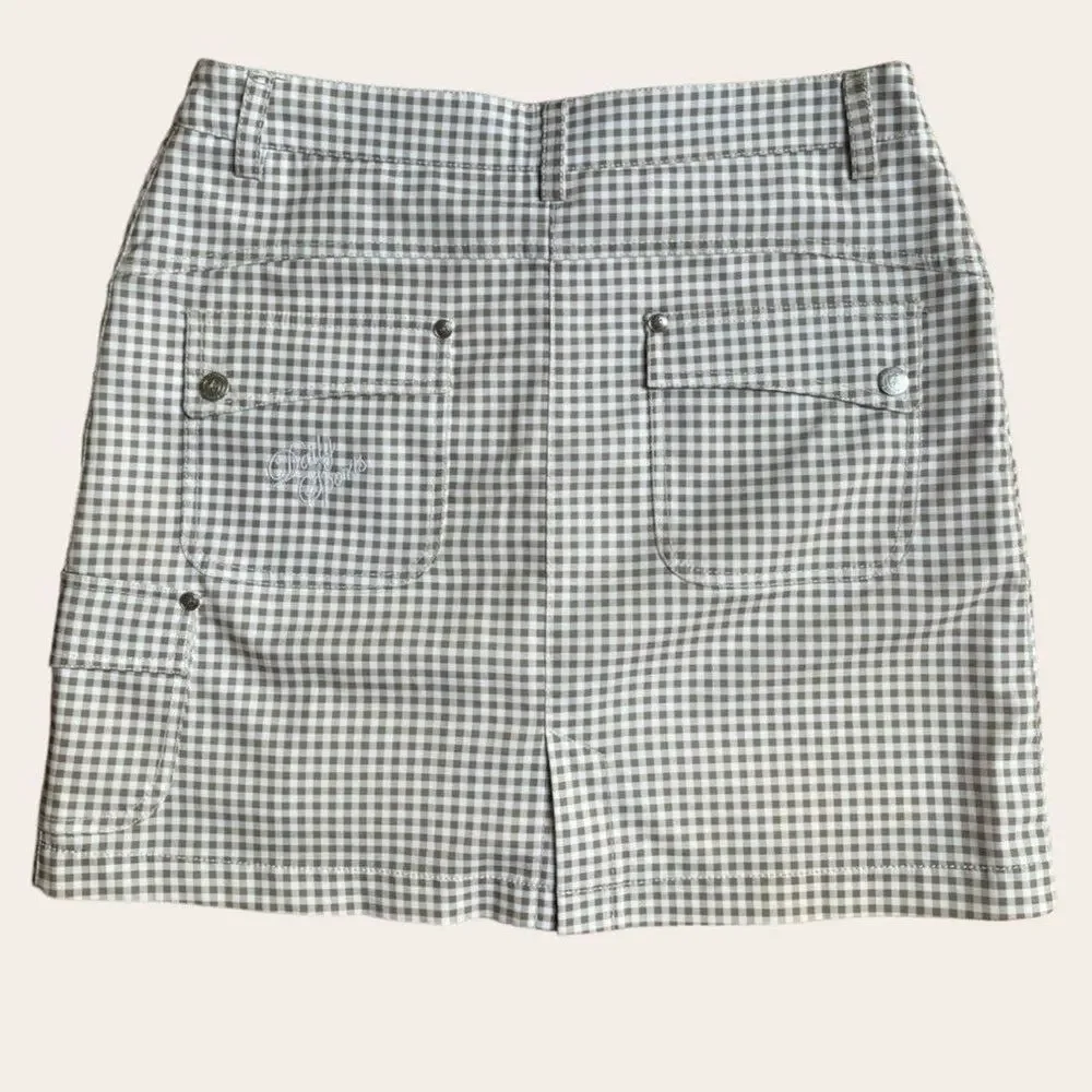 Daily Sports Athletic Golf Leisure Skort Skirt Gingham Size 4